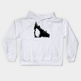 The soul of a wolf Kids Hoodie